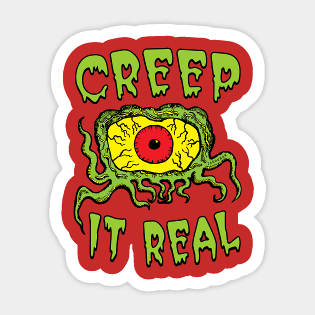 Creep It Real Sticker by jarhumor